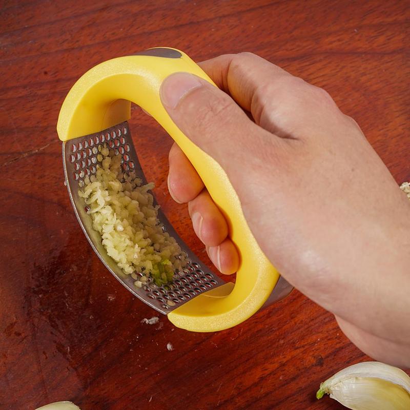 Stainless Steel Garlic Press And Masher