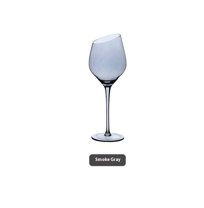 Beveled Crystal Goblet Electroplated Elegant Beverage Glass