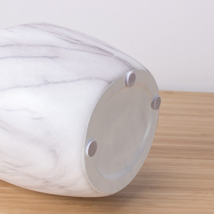 Marbled White Ceramic Vase Home Decor Accent