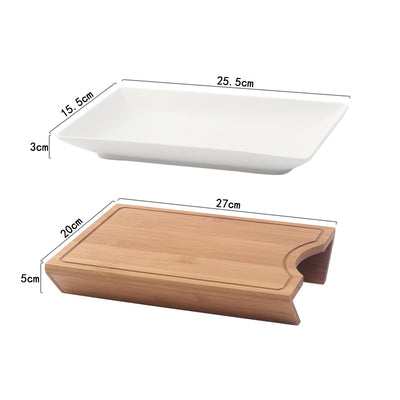 Multifunctional Household Chopping Board With Dish
