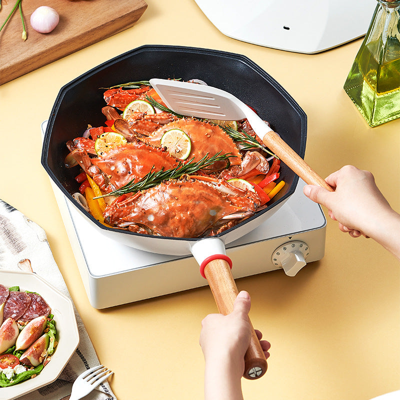 Maifan Stone Non Stick Wok Oil Smoke Free Cookware Induction Gas Pan