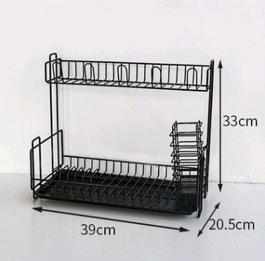 Multifunctional Double Layer Dish Drying Rack