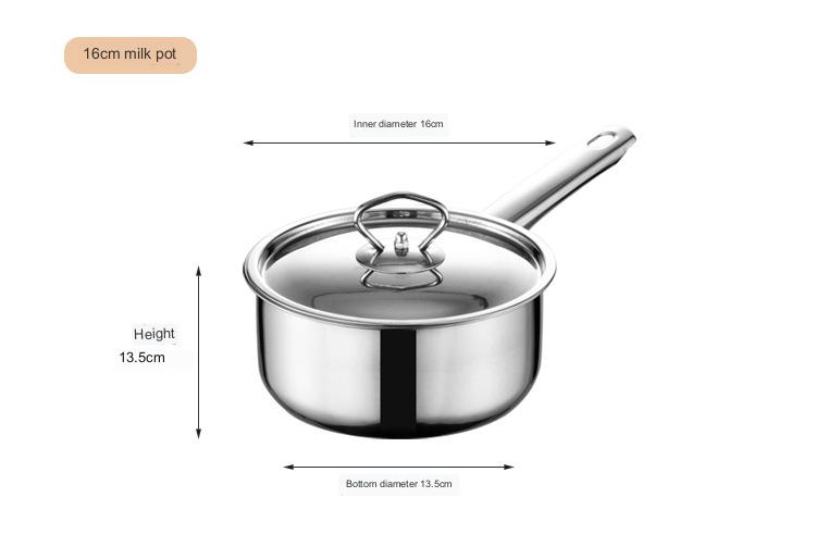 Stainless Steel Thick Cookware Kitchen Utensil Set