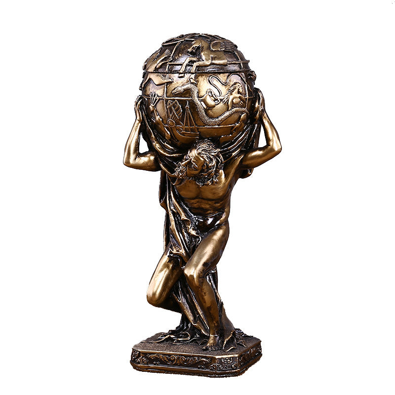 Desktop Titan Greek Mythology Resin Decorative Figurine Craft Statue