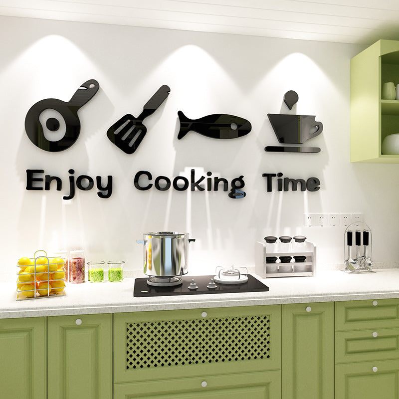 Cute Minimalist Kitchen Wall Decor Sticker