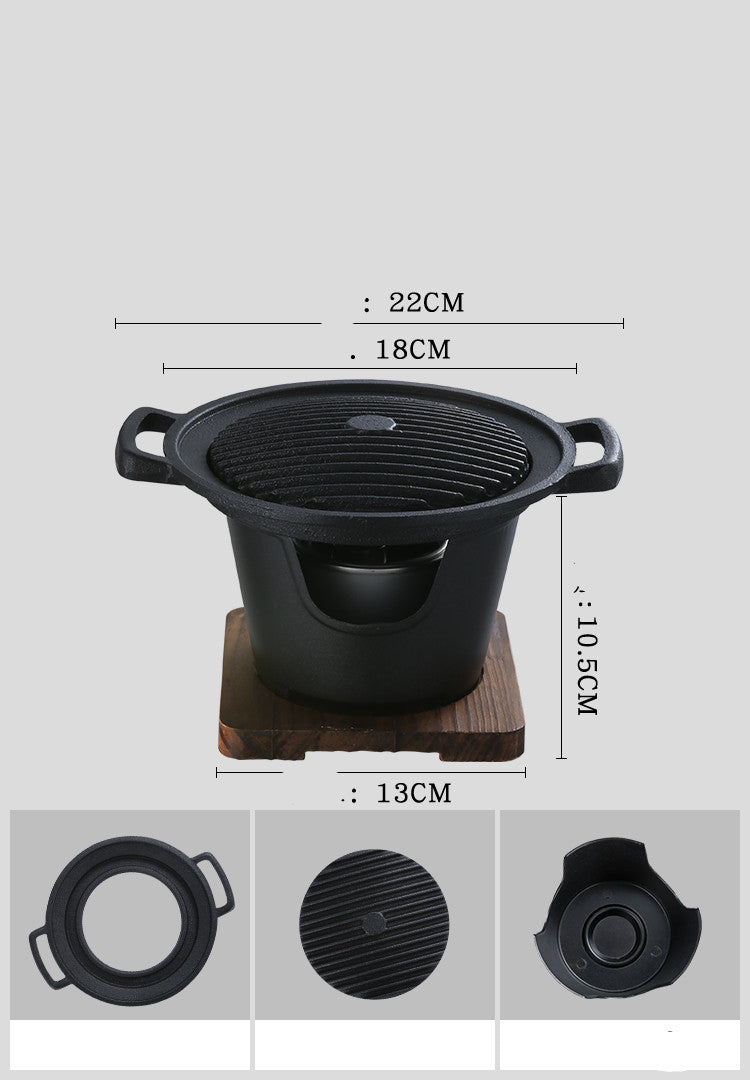 Non Stick Small Indoor BBQ Grill Household Cooking Grill
