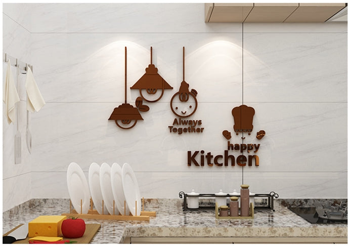 Cute Minimalist Kitchen Wall Decor Sticker