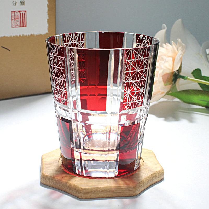 Elegant Crystal Glass Beverage Tumbler For Home Use