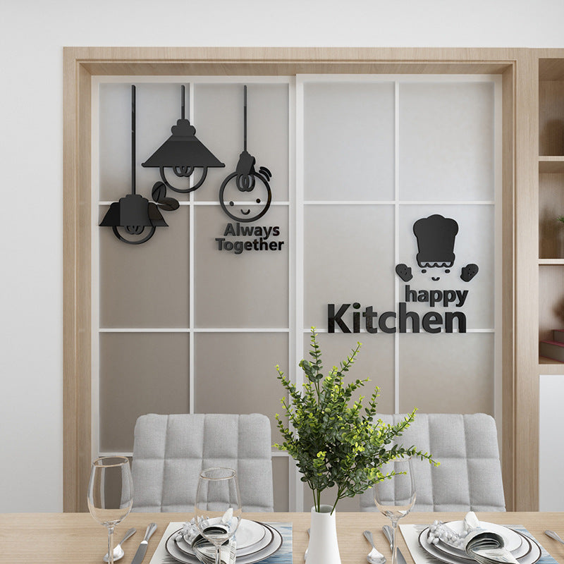 Cute Minimalist Kitchen Wall Decor Sticker