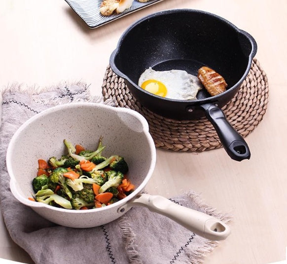 Deep Non Stick Small Frying Pan Home Wok Cookware