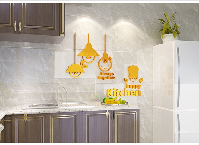 Cute Minimalist Kitchen Wall Decor Sticker