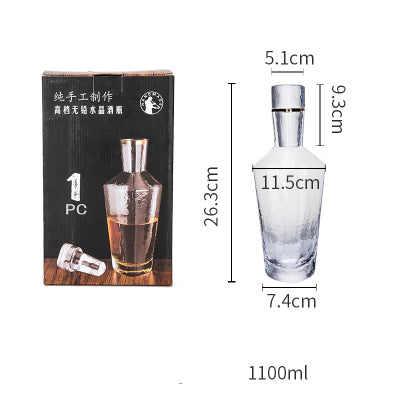 Crystal Glass Whiskey Tumbler Set For Home Beverage Use