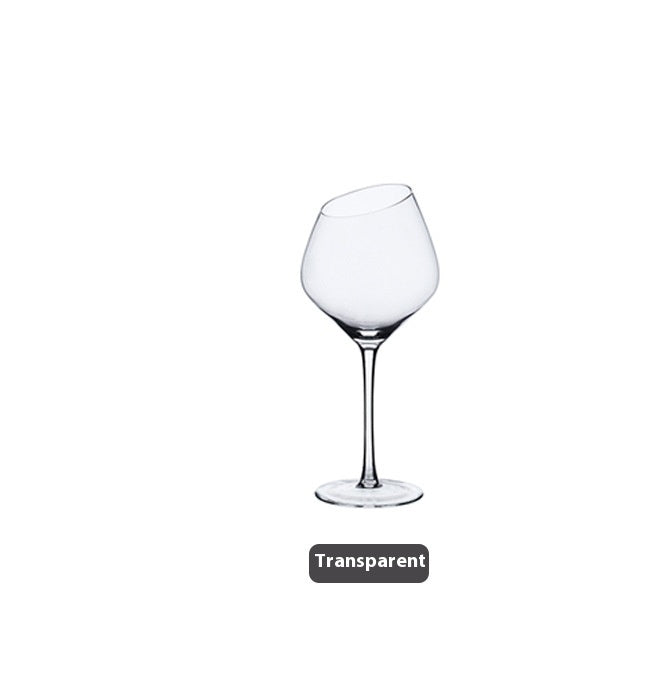 Beveled Crystal Goblet Electroplated Elegant Beverage Glass