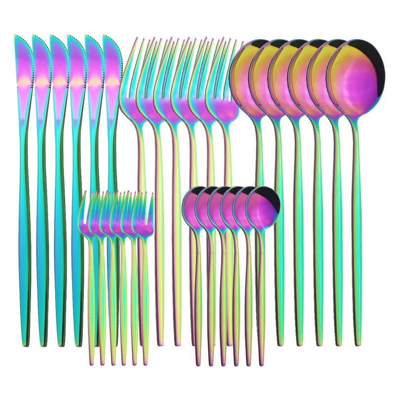 Stainless Steel Creative Cutlery Set Coffee Spoon Fruit Cake Fork