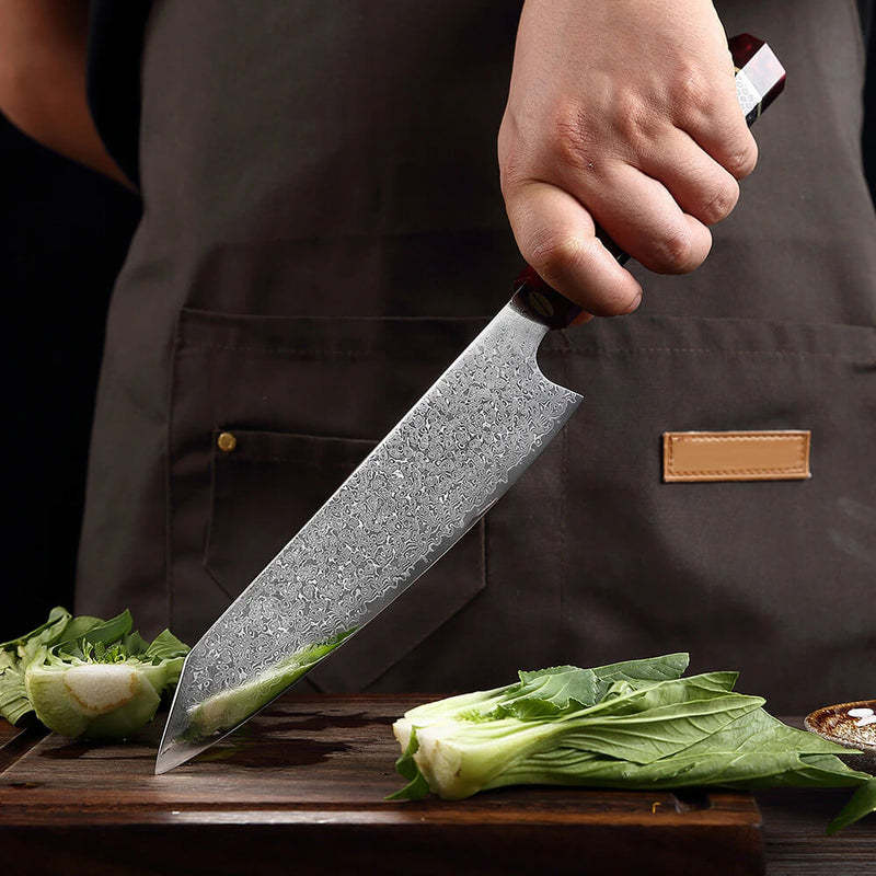 8-inch Honeycomb Handle Damascus Kitchen Knife