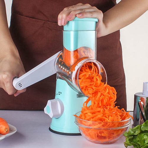 Multifunctional Round Mandoline Vegetable And Cheese Slicer