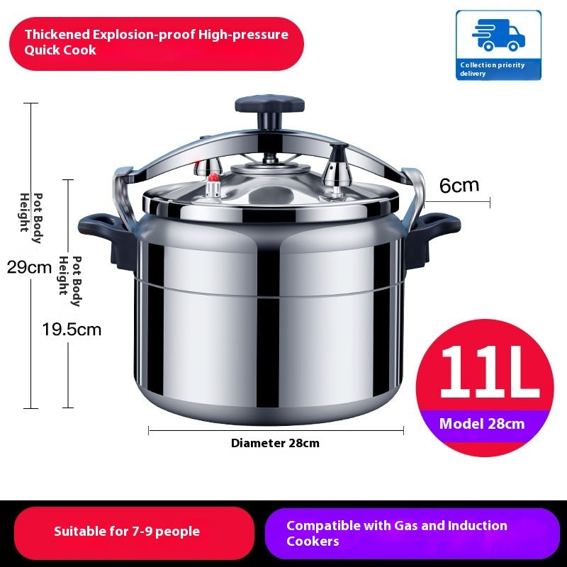 Large Capacity Explosion Proof Pressure Cooker Gas Stove Cookware