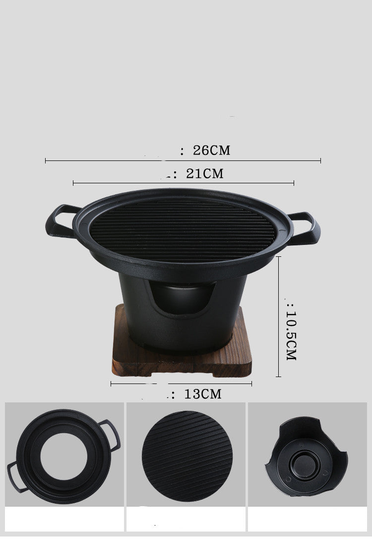 Non Stick Small Indoor BBQ Grill Household Cooking Grill