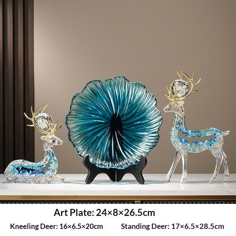 Modern Luxury Deer Figurine Entryway Decor
