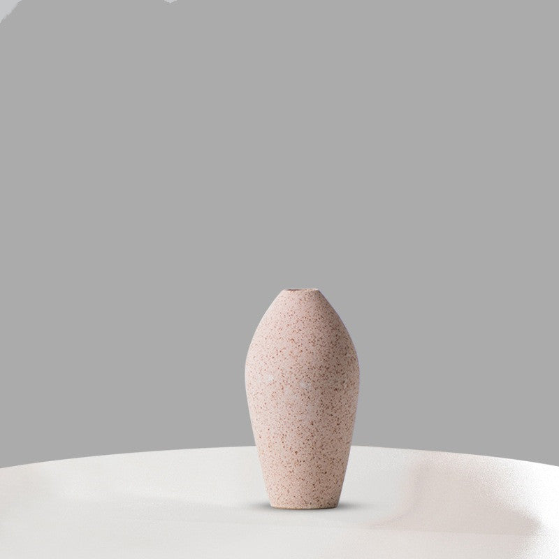 Frosted Ceramic Vase Home Decor Accent Piece