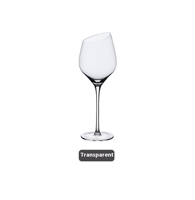 Beveled Crystal Goblet Electroplated Elegant Beverage Glass