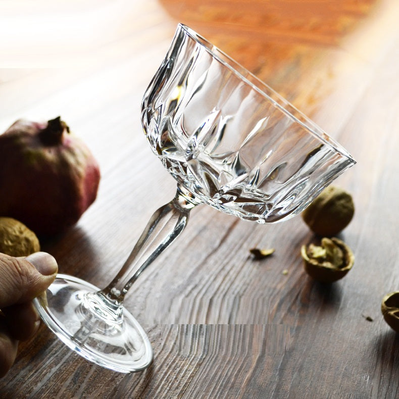 Elegant Wide Mouth Crystal Goblet For Celebratory Drinks