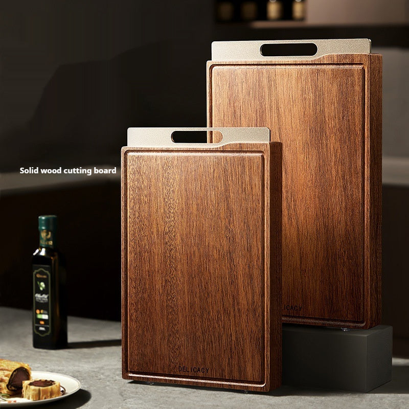 Solid Wood Kitchen Chopping Board Anti Mold Antibacterial Cutting Board
