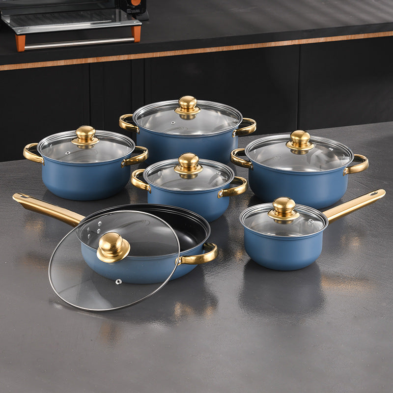 Stainless Steel Frying Pan Non-Stick Pan Frypan Set