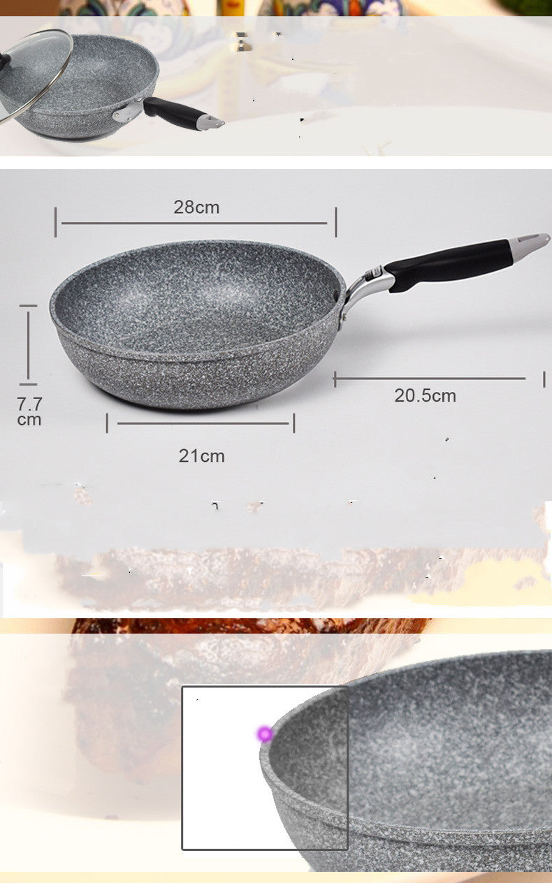 Japanese Maifan Stone Non Stick Deep Frying Wok Pan
