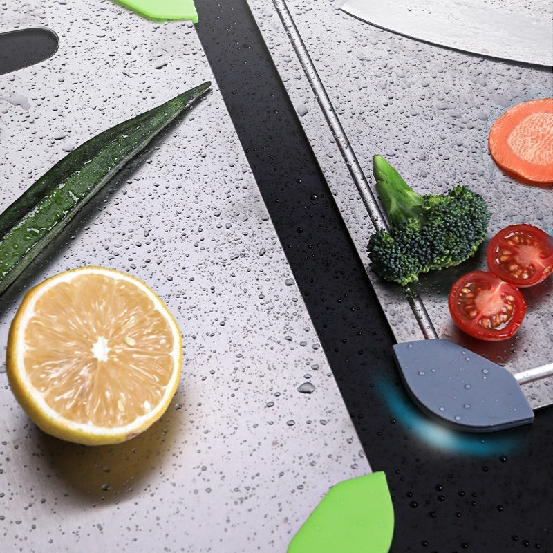Pure Titanium Thickened Kitchen Cutting Board With Groove Household
