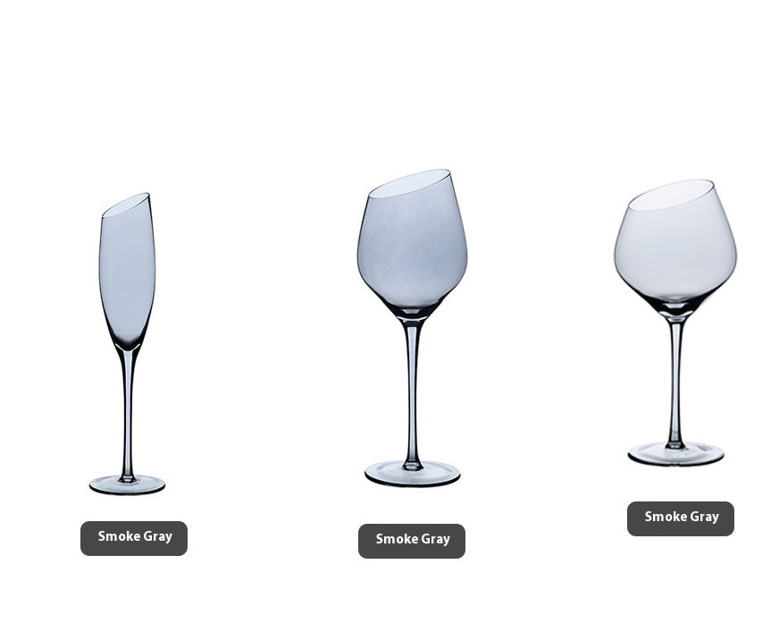 Beveled Crystal Goblet Electroplated Elegant Beverage Glass