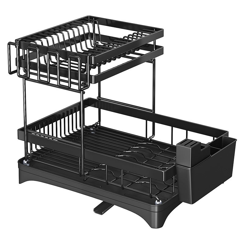 Kitchen Dish Drying Rack Tableware Flatware Storage Organizer Holder