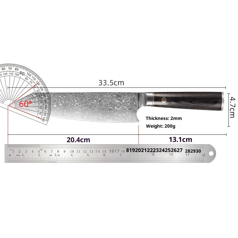 Damascus Steel Western Kitchen Chef Knife