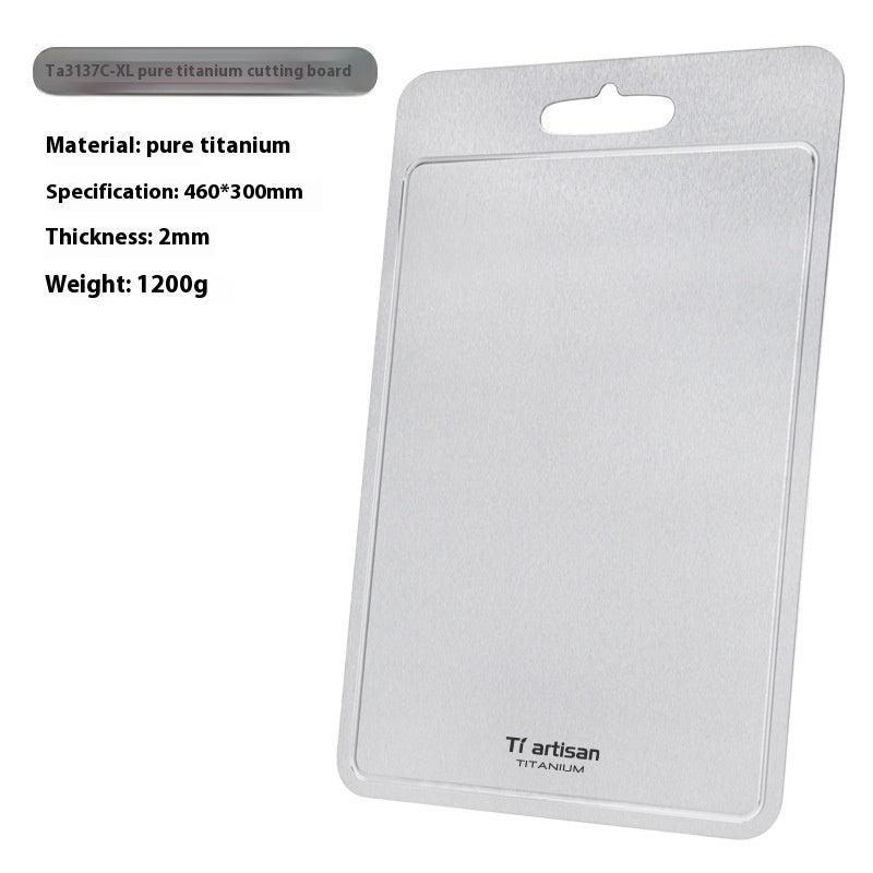 Pure Titanium Thickened Kitchen Cutting Board With Groove Household