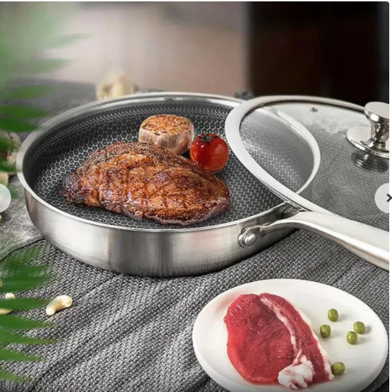 Premium Honeycomb Non Stick Frying Pan Induction Wok Cookware